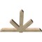 Ekena Millwork Kennewick Rough Sawn Timber Gable Bracket, Douglas Fir, 72"W x 48"H x 4"D x 6"F, 16/12 Pitch GBW072X48X0406KEN00RDF - alternate 4